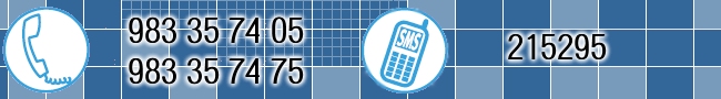 Tel&eacute;fonos fijos: 983357405 - 983357475. m&oacute;vil: 215295